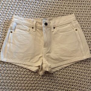 KHAITE Cream Jean Shorts for Women